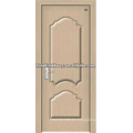 Mejor precio PVC puerta madera puerta con PVC hoja de cubierta para puerta de diseño de interiores